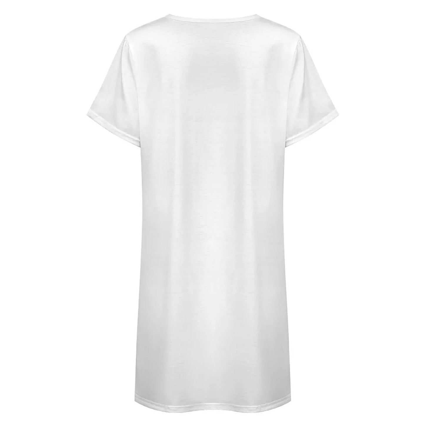 Women’s Loose Fit Short Sleeve Sleep Dress - Nogicle