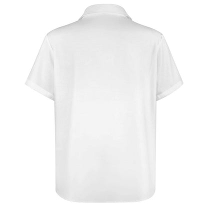 Women’s Collared Short Sleeve Shirt with Chest Pocket