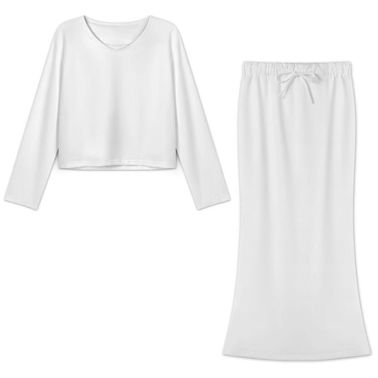 Women’s Long Sleeve Drawstring Bodycon Dress Set