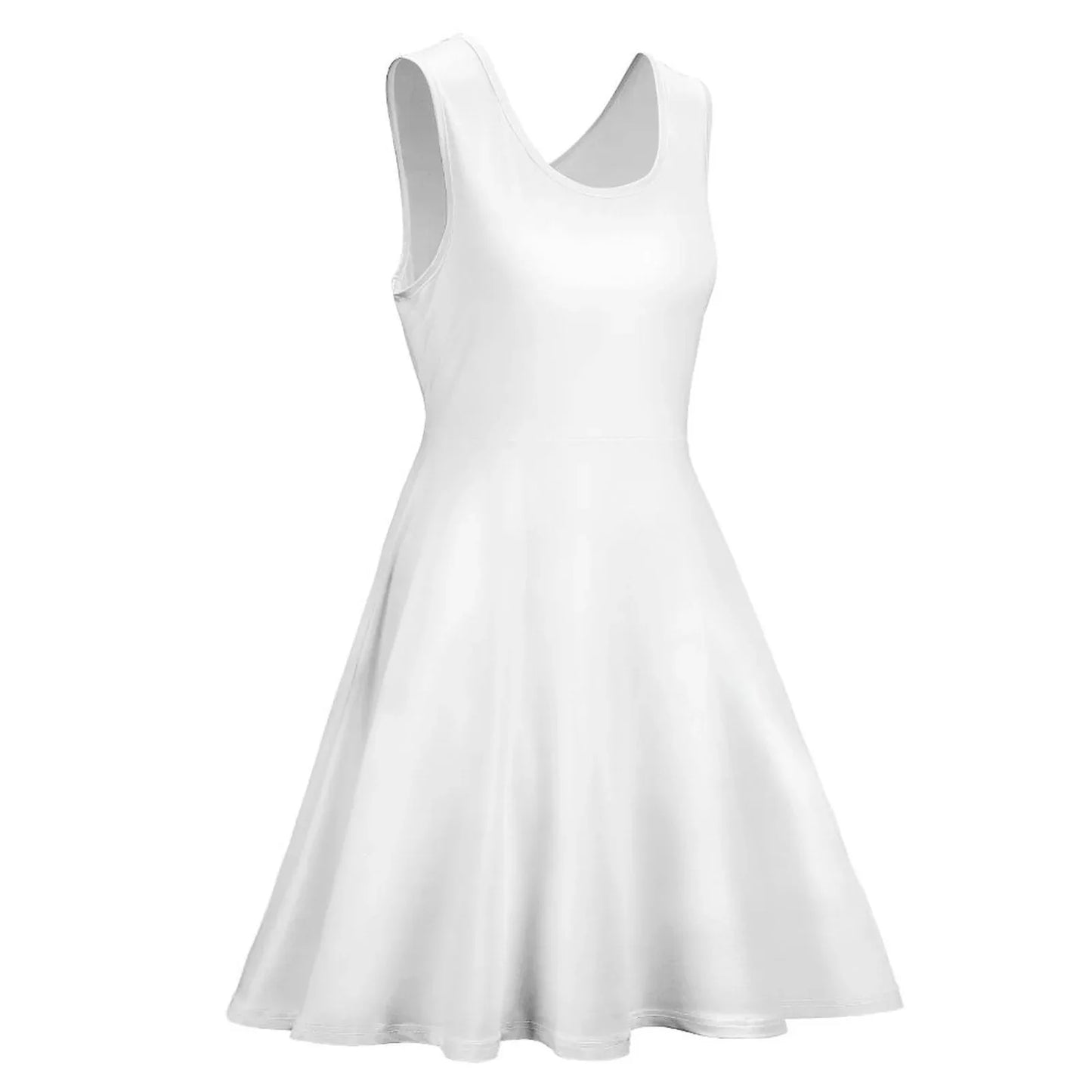 Women’s Sleeveless Flared Dress - Nogicle
