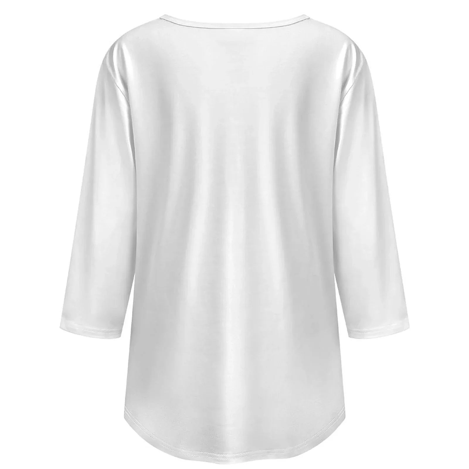 Women's Pleated Front 3/4 Sleeve Blouse - Nogicle