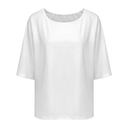 Women’s Off-Shoulder Loose Fit T-Shirt - Nogicle