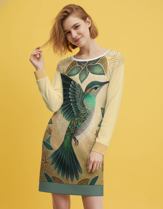 Women’s Relaxed Fit Sweatshirt Dress