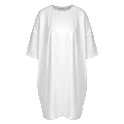 Women’s Fleece Oversized T-Shirt Dress - Nogicle