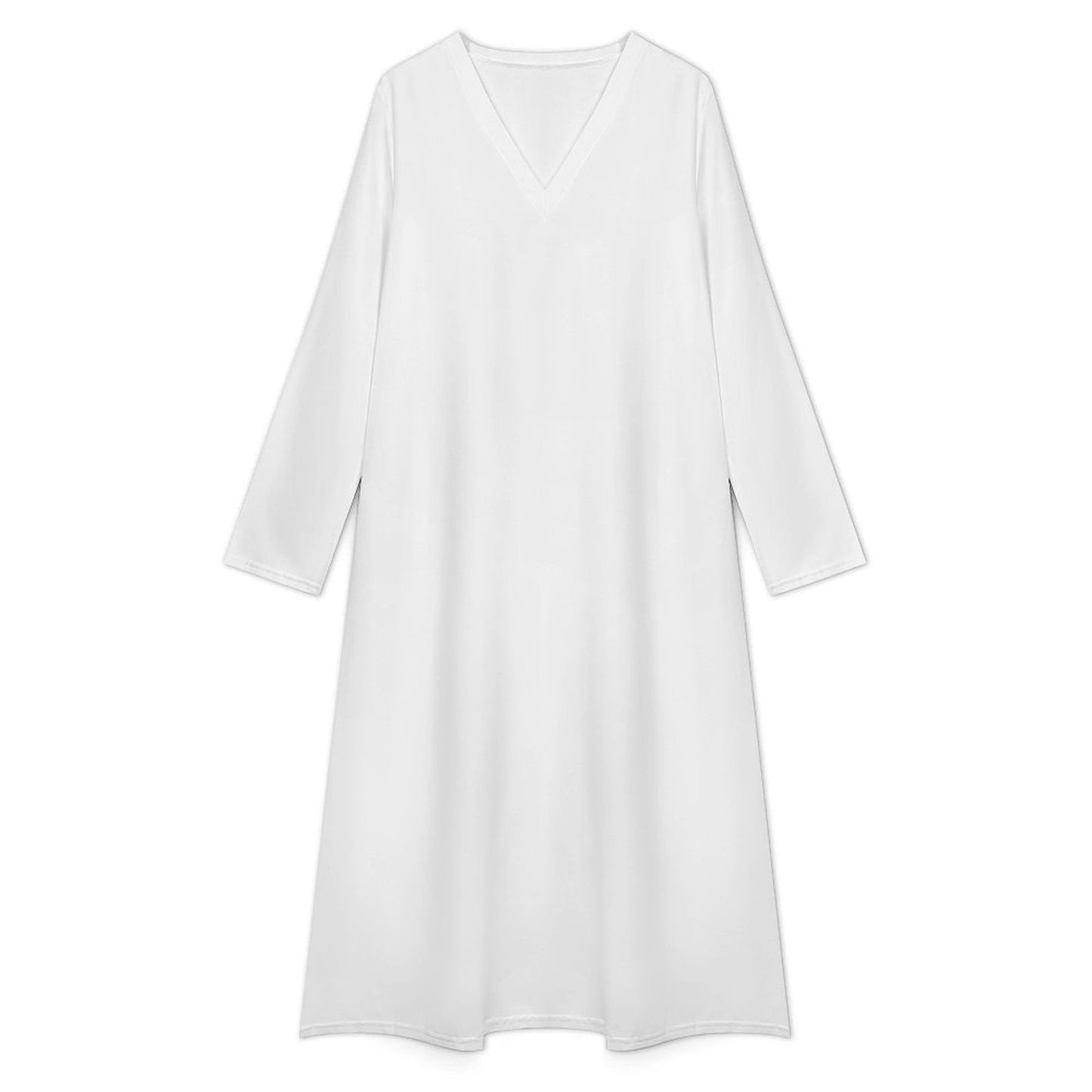 Women’s V-Neck Long Sleeve Midi Dress