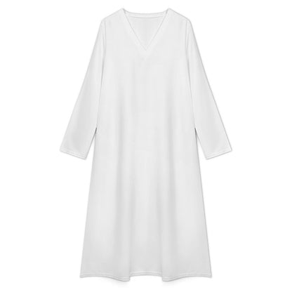 Women’s V-Neck Long Sleeve Midi Dress