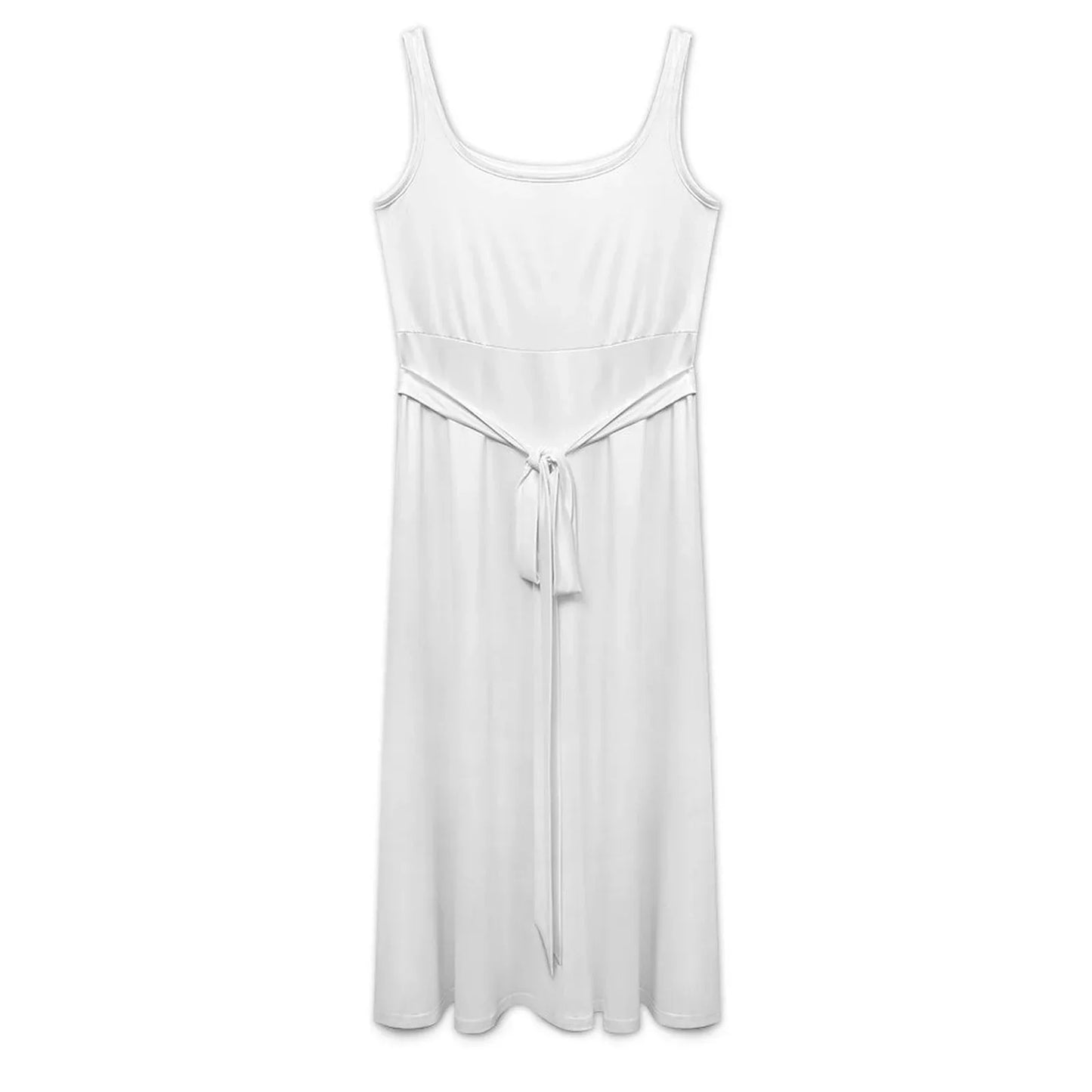 Women’s Sleeveless Belted Midi Dress - Nogicle