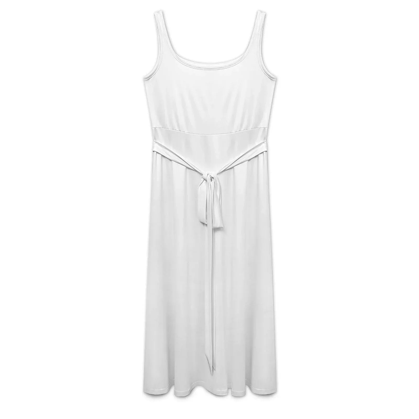 Women’s Sleeveless Belted Midi Dress - Nogicle