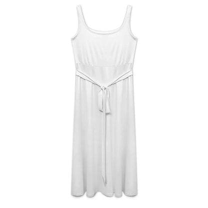 Women’s Sleeveless Belted Midi Dress - Nogicle