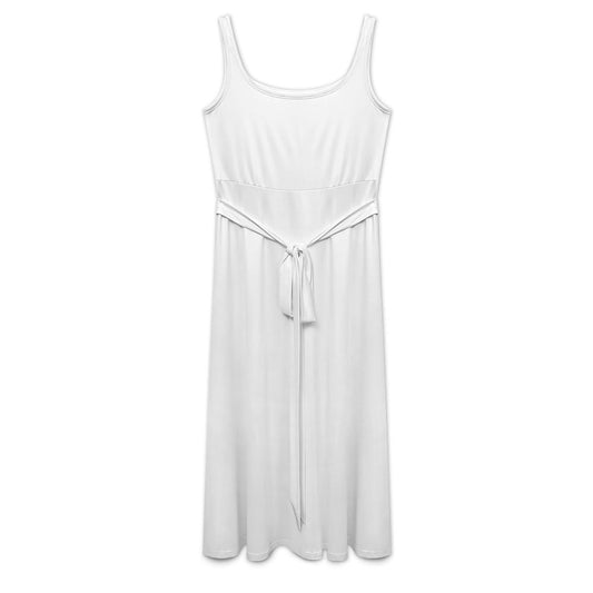 Women’s Sleeveless Belted Midi Dress