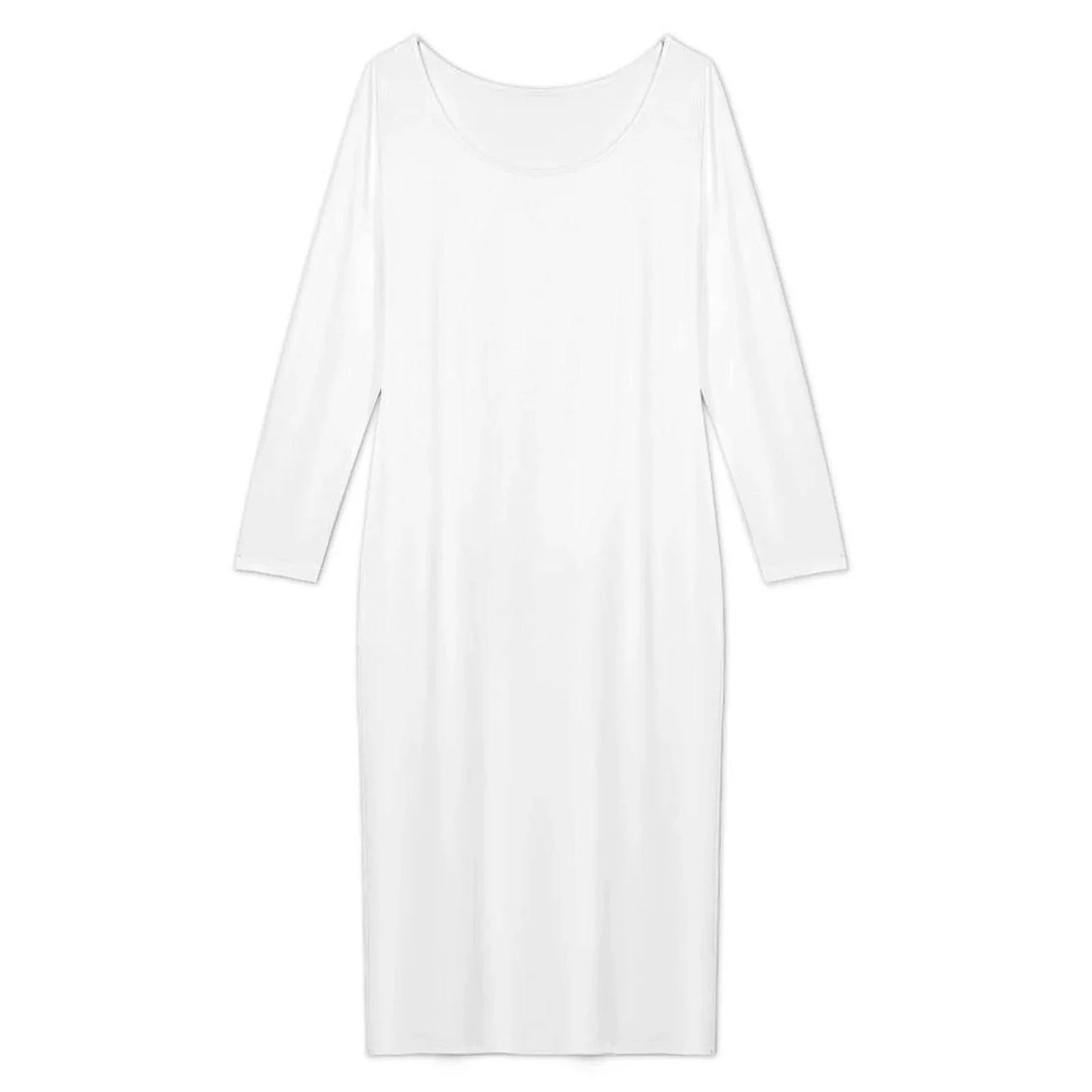Women’s Scoop Neck Long Sleeve Maxi Dress - Nogicle