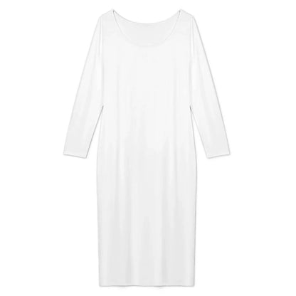 Women’s Scoop Neck Long Sleeve Maxi Dress - Nogicle