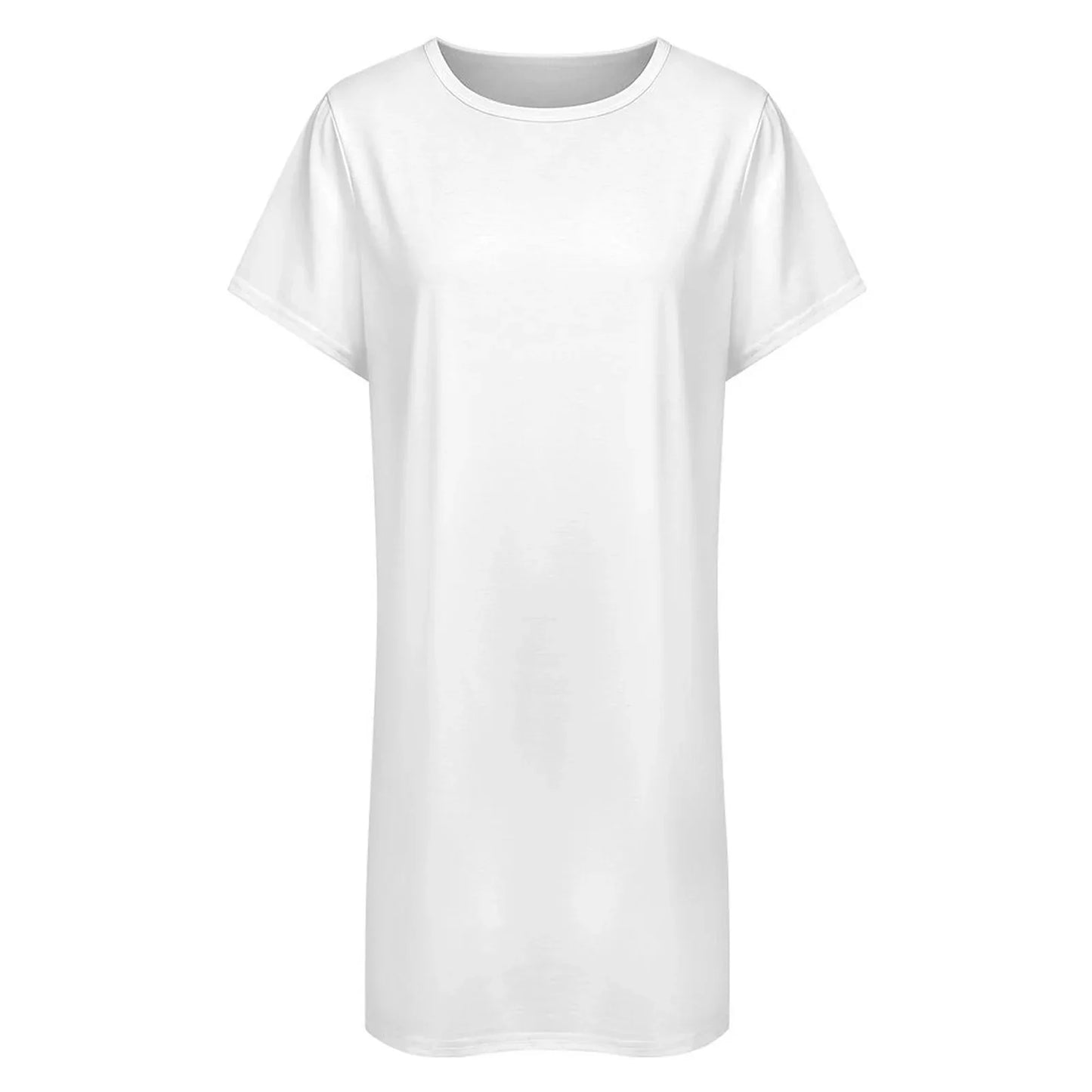 Women’s Loose Fit Short Sleeve Sleep Dress - Nogicle