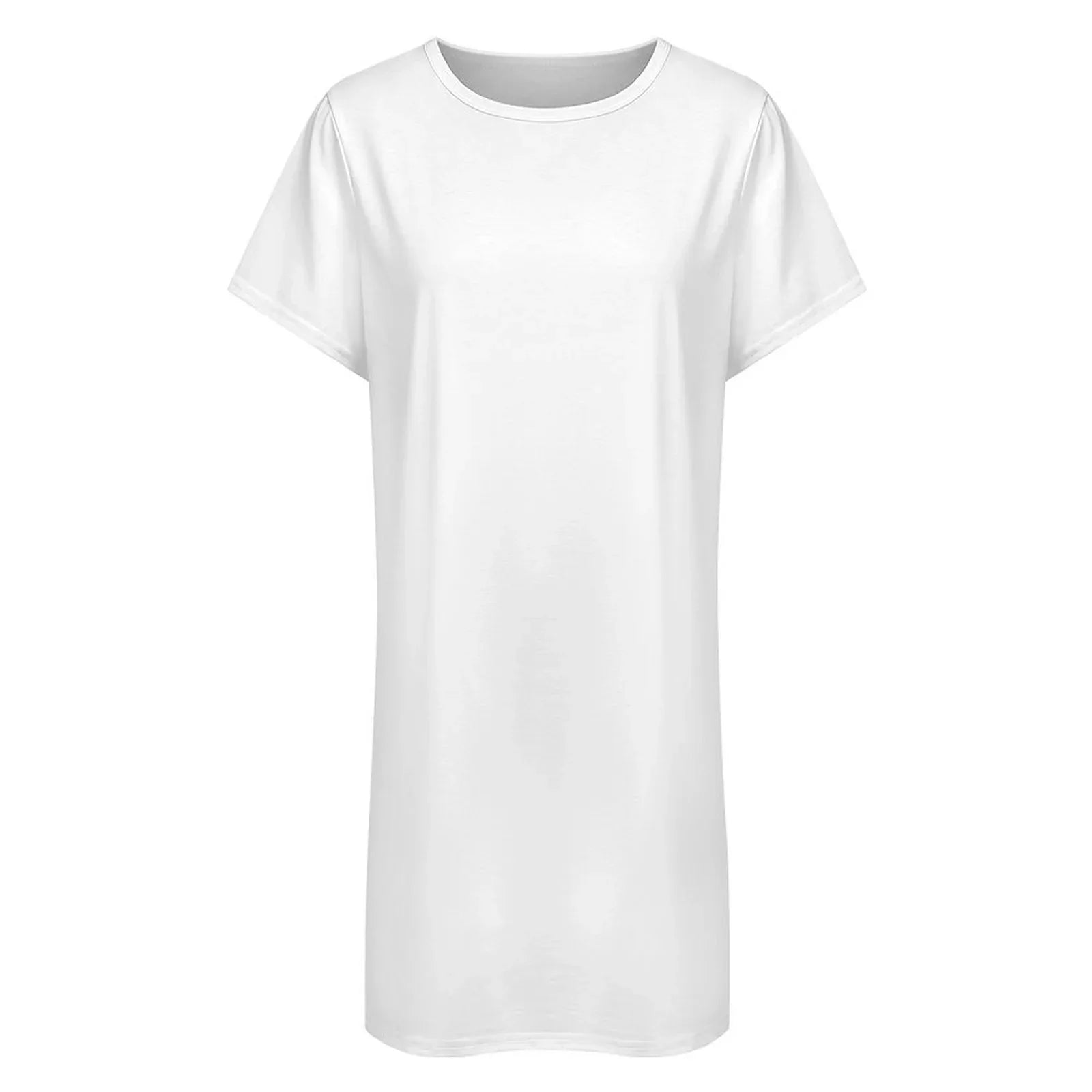Women’s Loose Fit Short Sleeve Sleep Dress - Nogicle