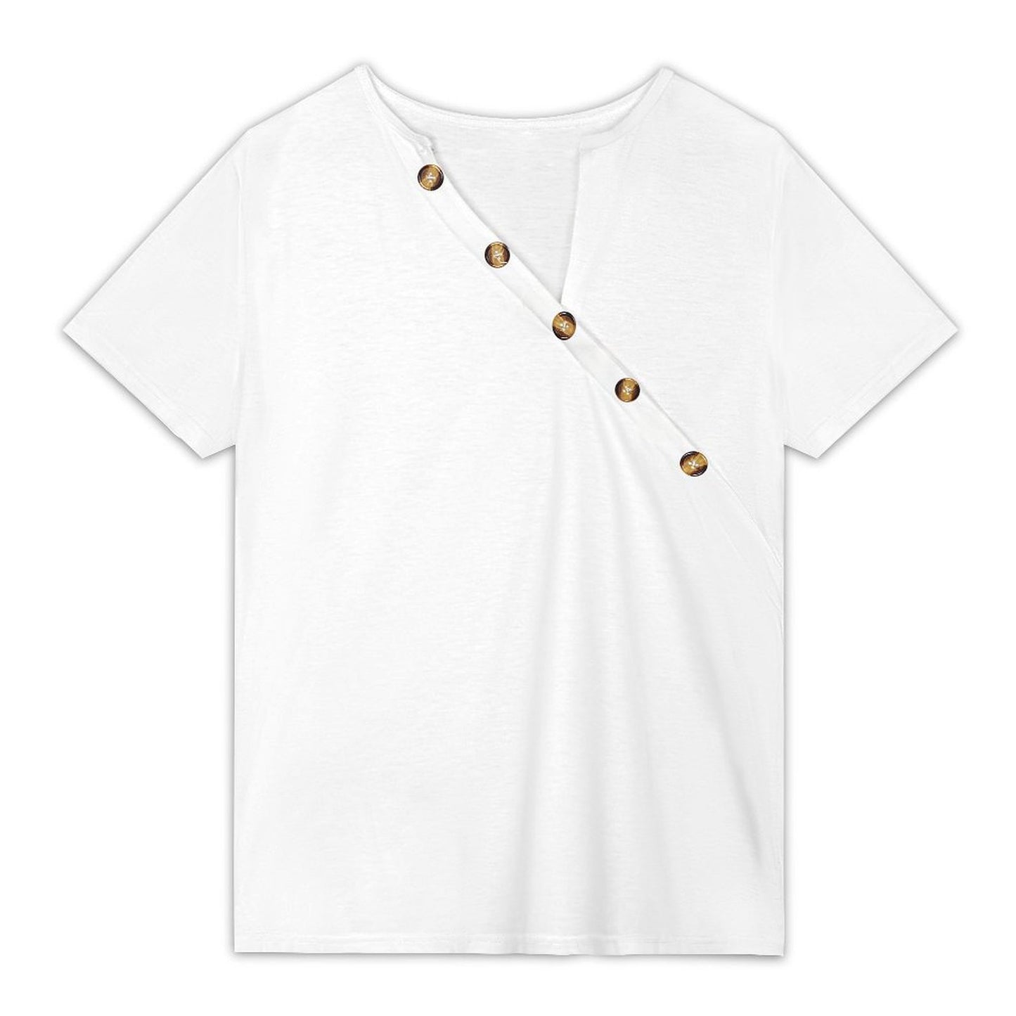 Women’s Button Detail Short Sleeve Top