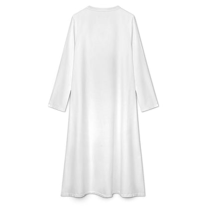 Women’s V-Neck Long Sleeve Midi Dress