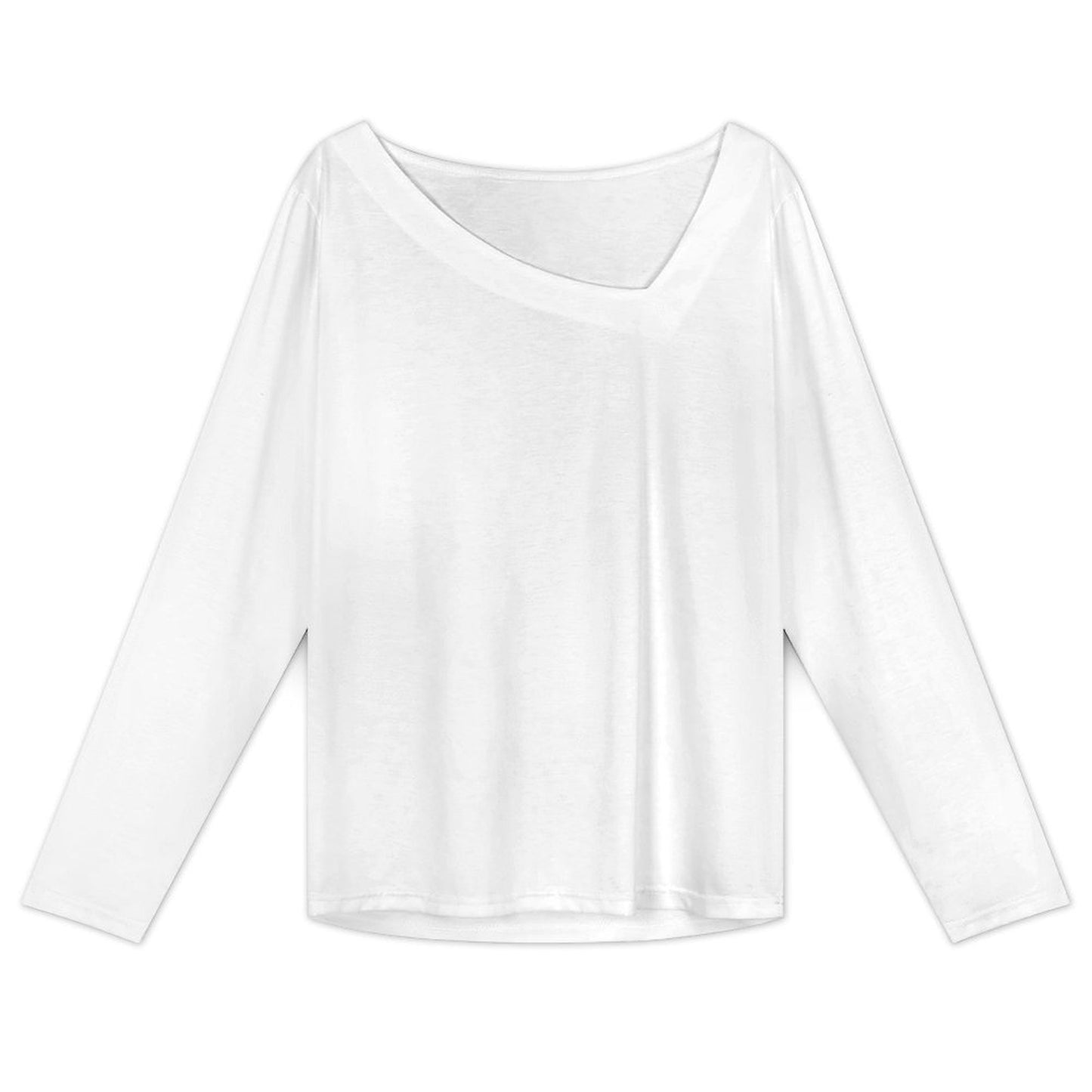 Women’s Asymmetrical Neck Long Sleeve Top