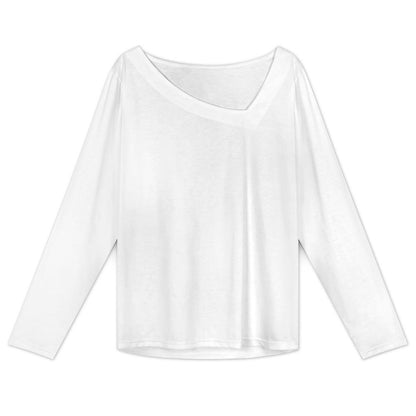 Women’s Asymmetrical Neck Long Sleeve Top