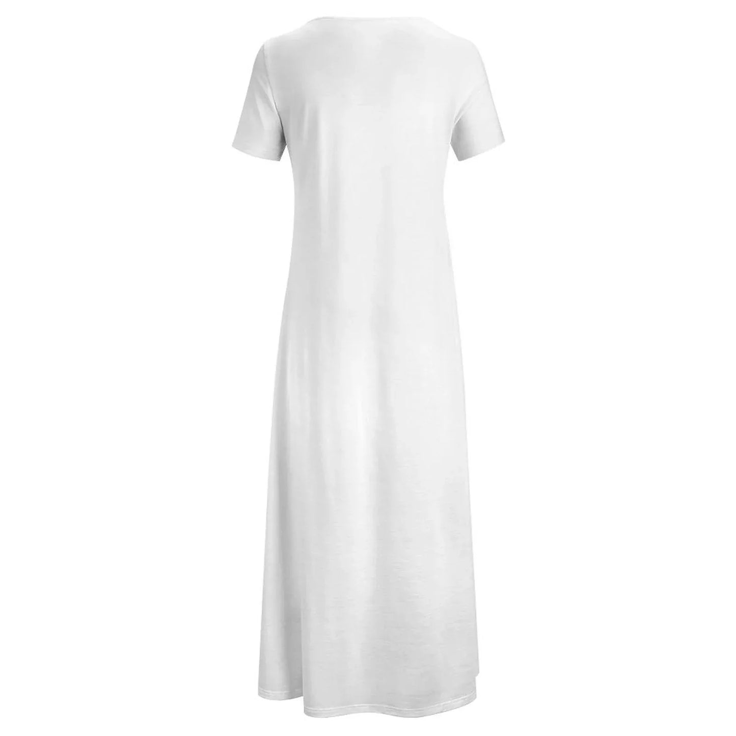 Women’s Short Sleeve Long Dress - Nogicle