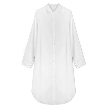 Women’s Long Button Up Dress - Nogicle