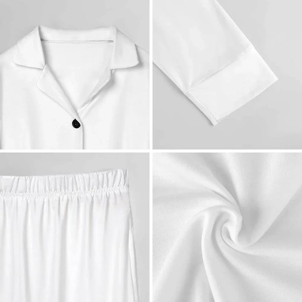 Women’s Classic Button-Up Pajama Set - Nogicle
