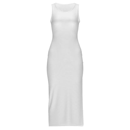 Women’s High Slit Sleeveless Bodycon Maxi Dress - Nogicle