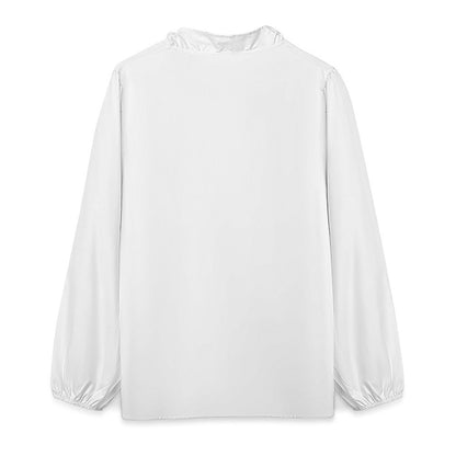Women’s Long Sleeve Ruffle Front Blouse