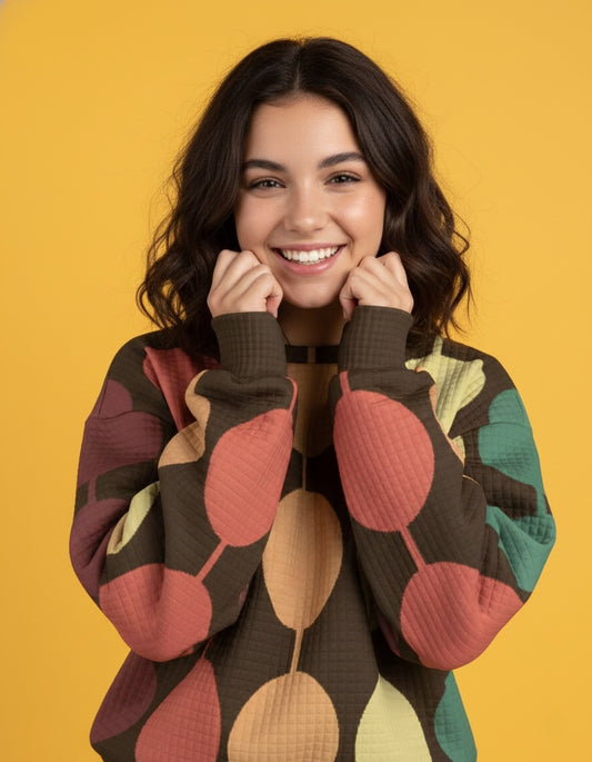 Women’s Quilted Crewneck Sweatshirt