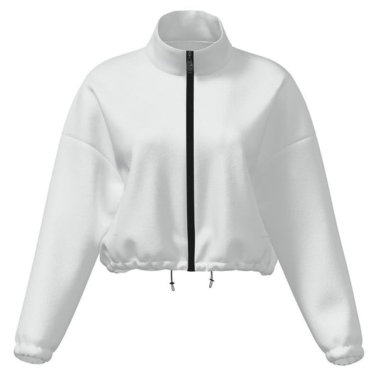 Women's Cropped Fleece Zip Jacket