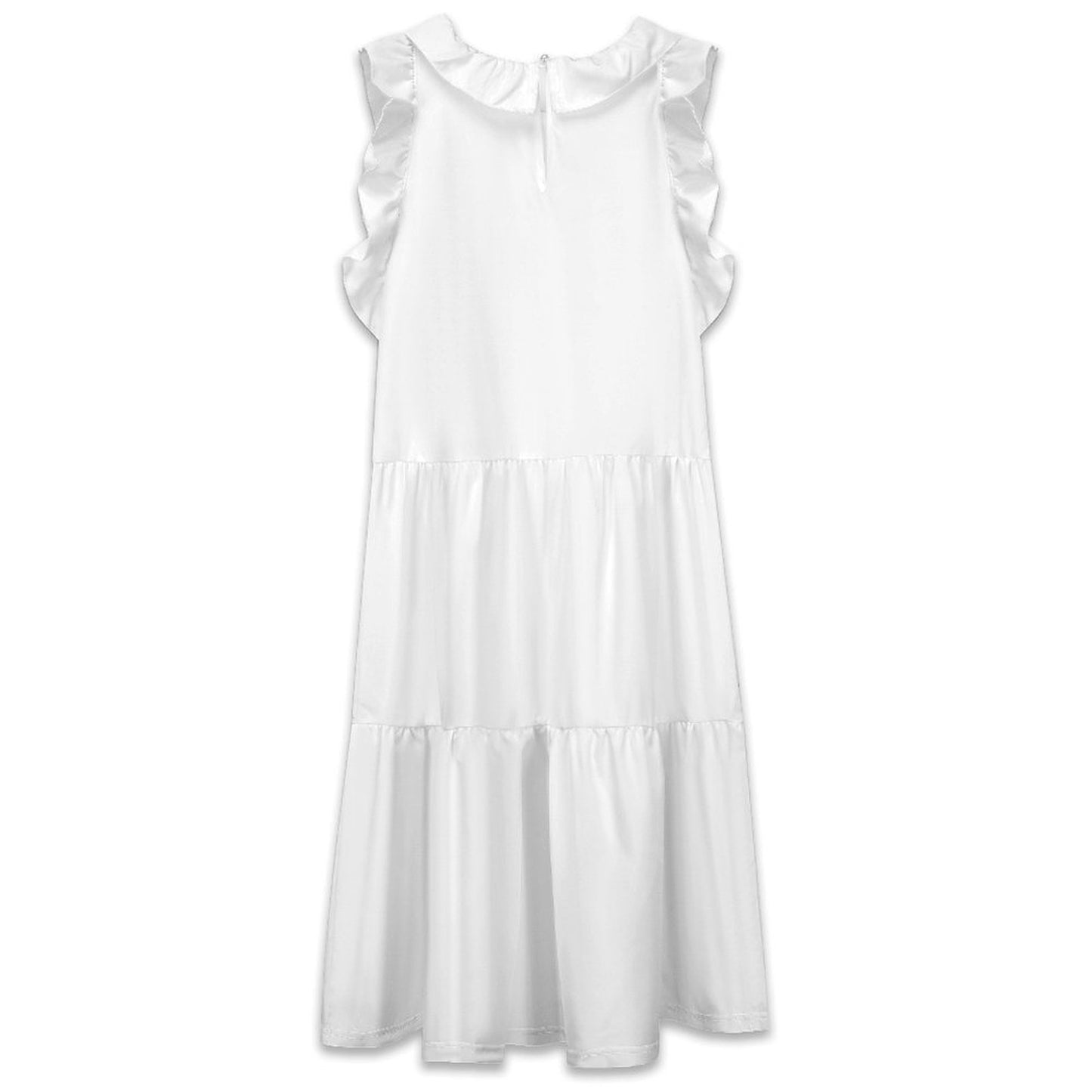 Women’s Ruffle Mock Neck High Waist Dress