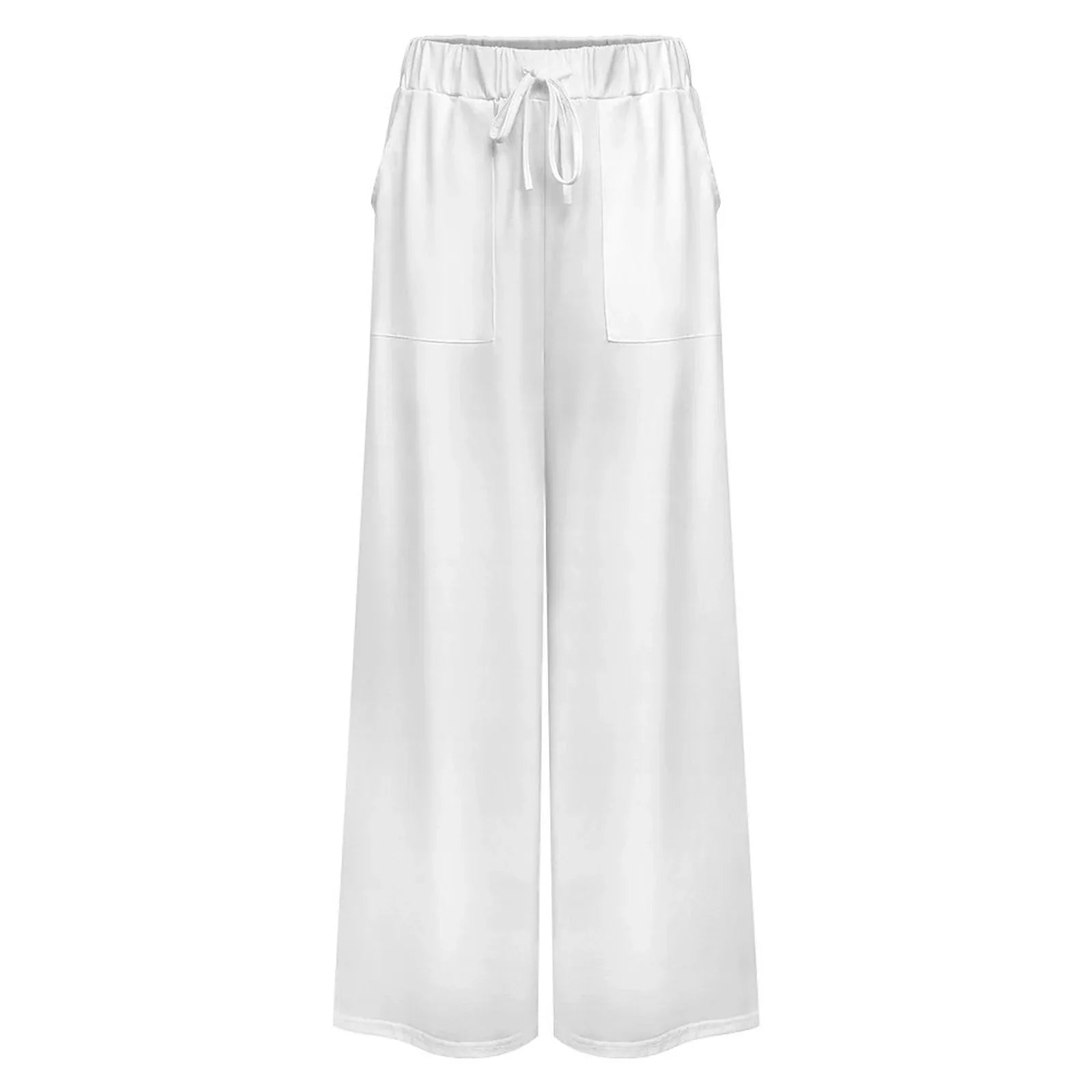 Women’s Wide-Leg Lounge Pants with Pockets - Nogicle