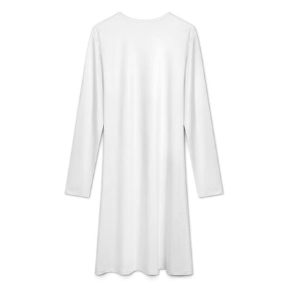 Women’s Long Sleeve Crew Neck A-Line Dress