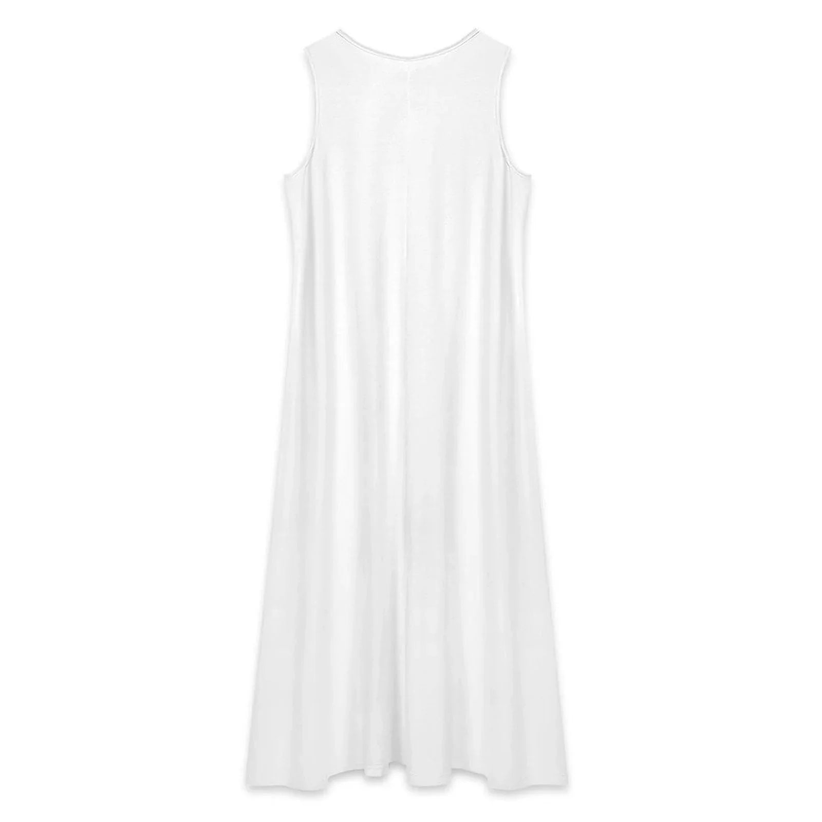 Women’s Sleeveless Maxi Dress with Pockets - Nogicle
