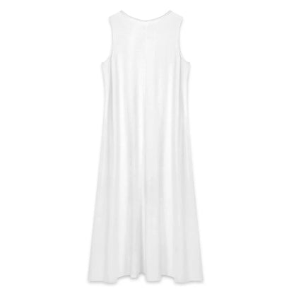 Women’s Sleeveless Maxi Dress with Pockets - Nogicle