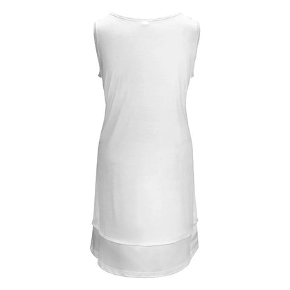 Women’s Sleeveless Layered Pocket Dress - Nogicle