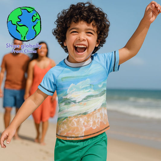 Kids’ All-Over Print Swimwear Set