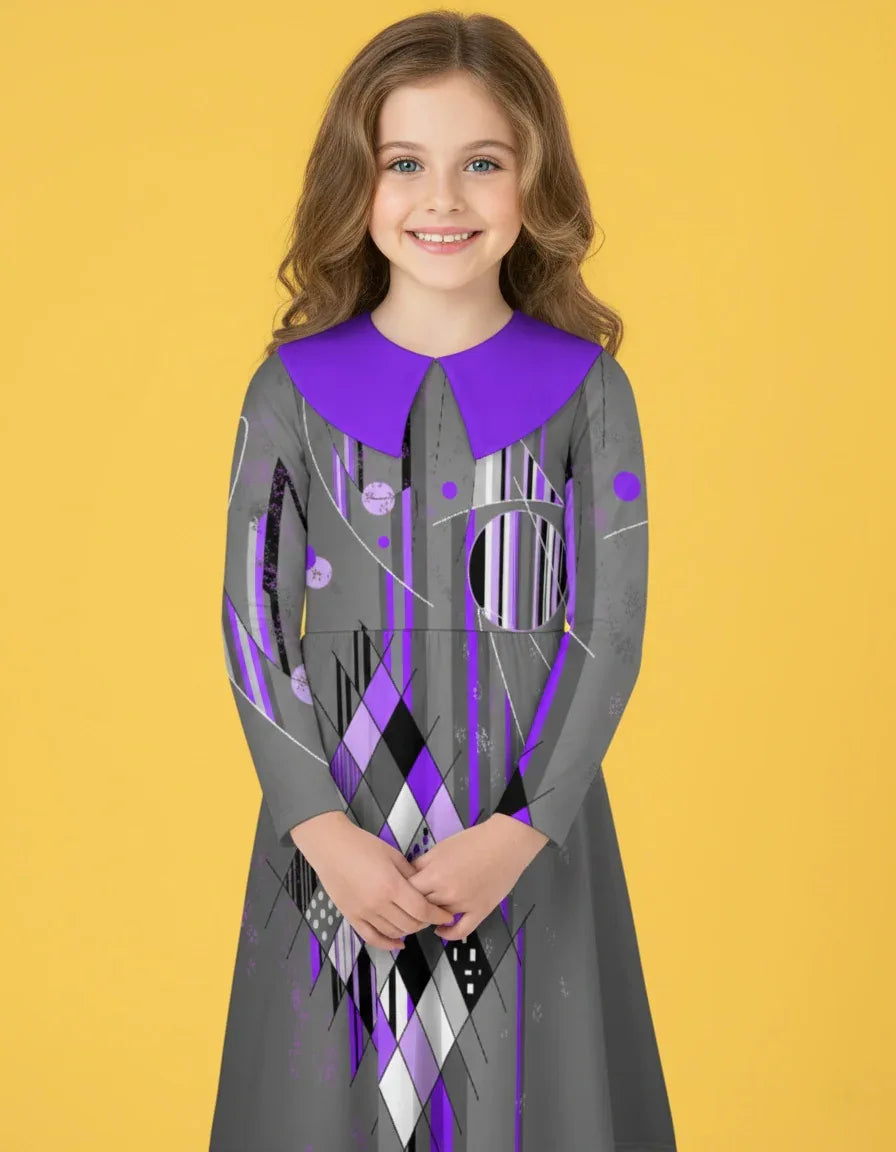 Girls’ Long Sleeve Dress - Nogicle