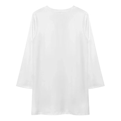 Women’s Asymmetric Long Sleeve Mini Dress - Nogicle