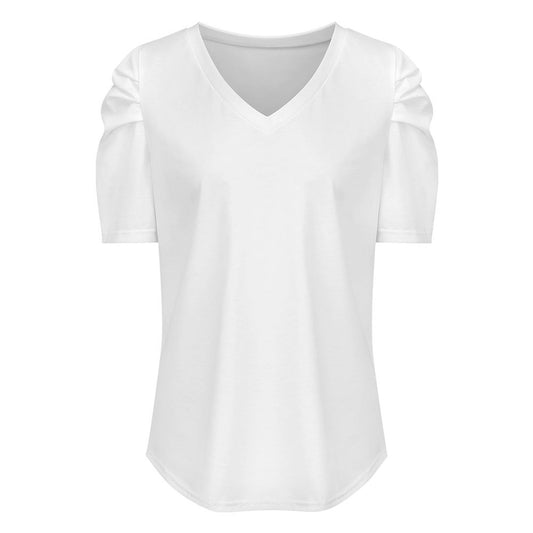 Women’s Puff Sleeve V-Neck Top