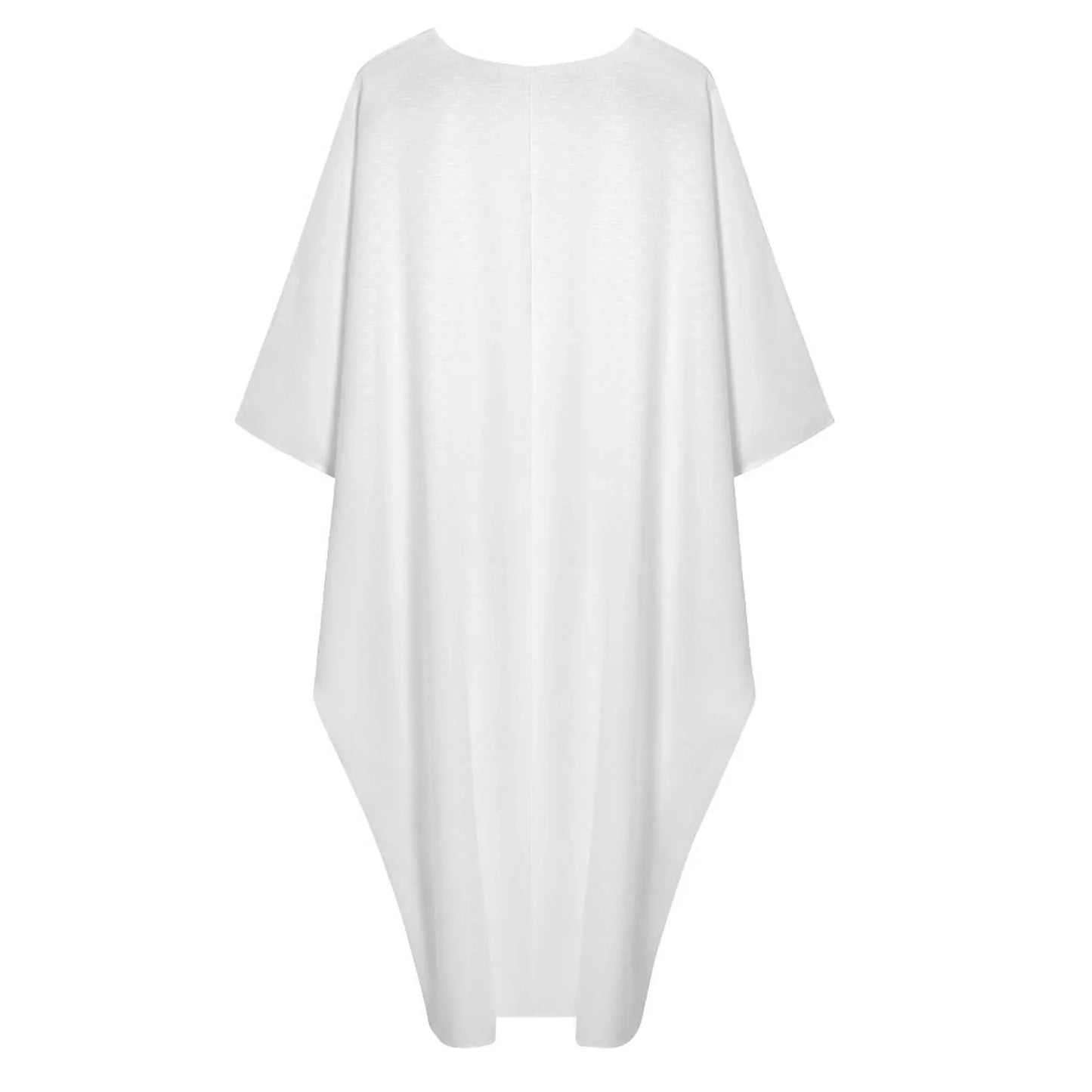Women’s Relaxed Oversized V-Neck Kaftan Dress - Nogicle