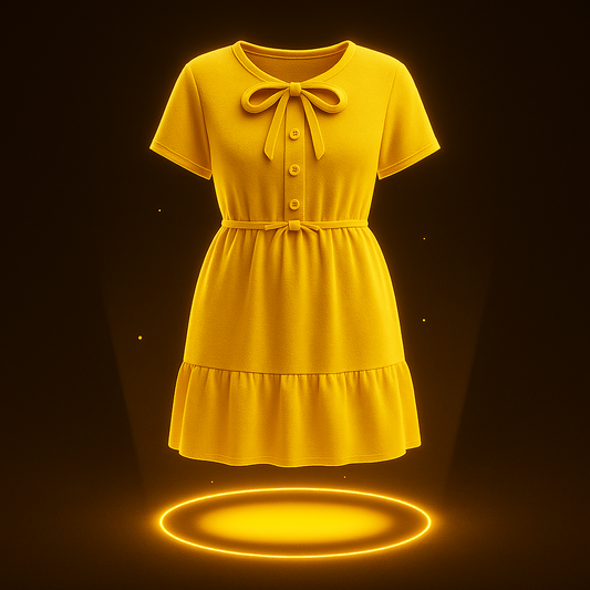 Drawstring Waist Casual Dress