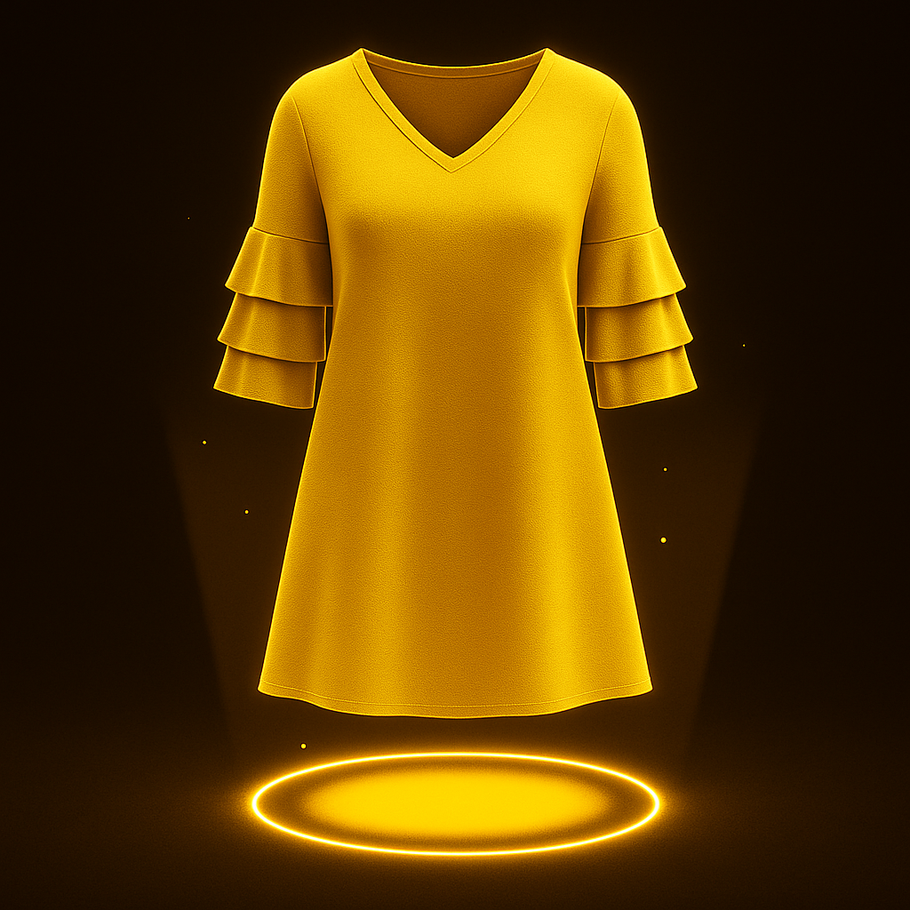Tiered Sleeve Lounge Dress