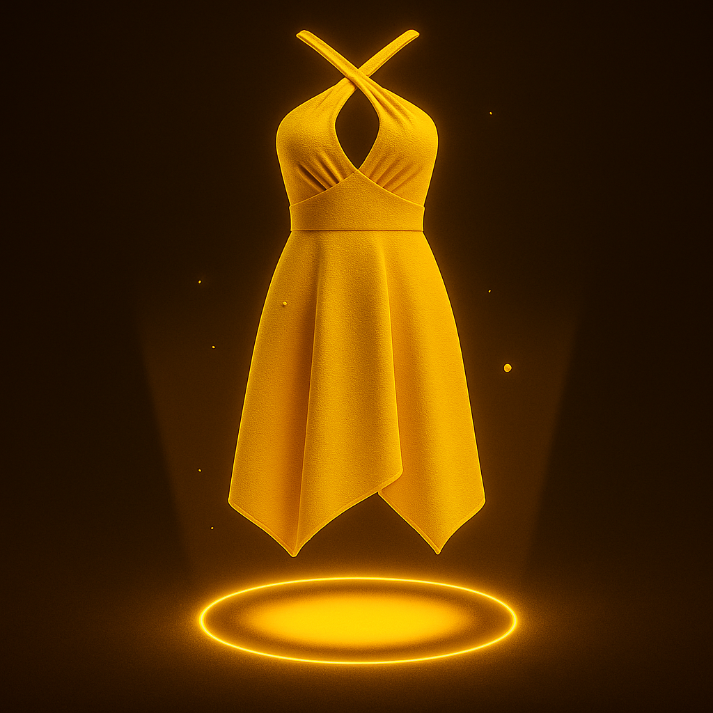Crisscross Handkerchief Dress