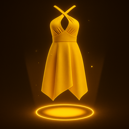 Crisscross Handkerchief Dress
