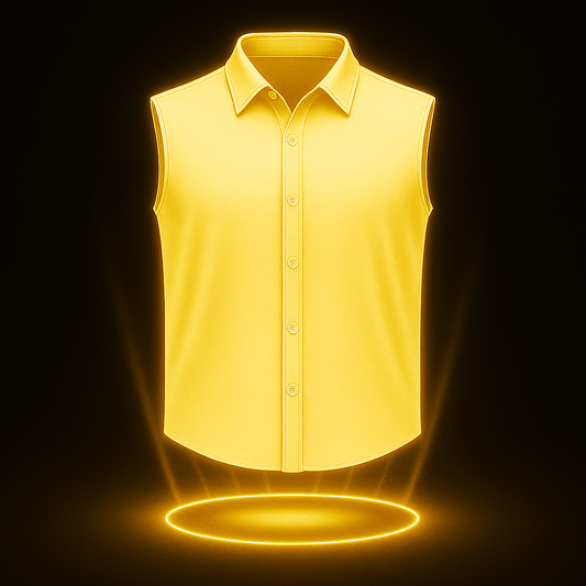 Sleeveless Button-Up Shirt