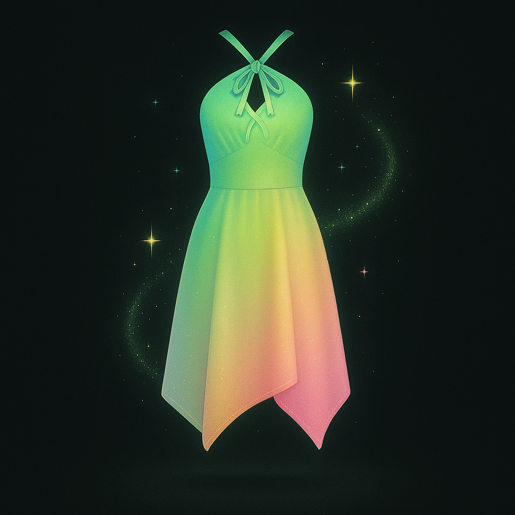 Crisscross Handkerchief Dress