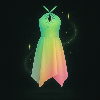Crisscross Handkerchief Dress