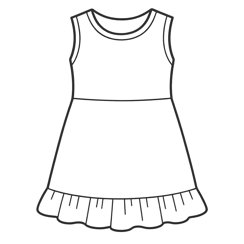 Girls' Sleeveless Skater Dress