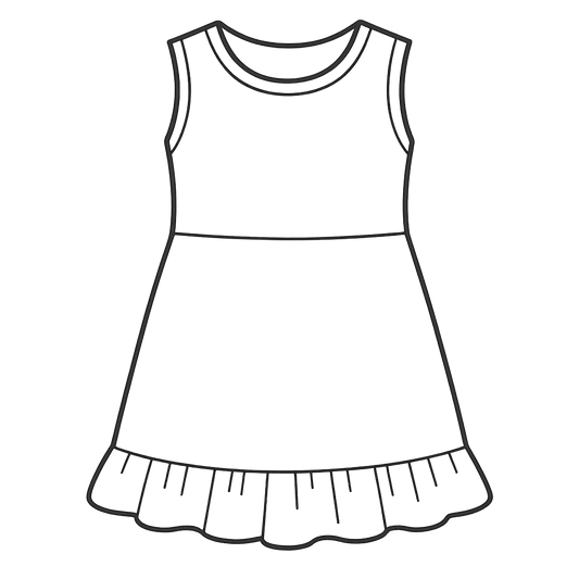 Girls' Sleeveless Skater Dress