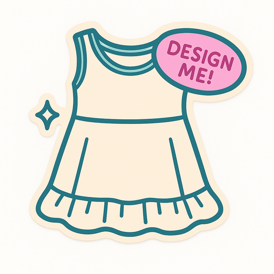 Girls' Short Sleeve Dress with Frill Hem
